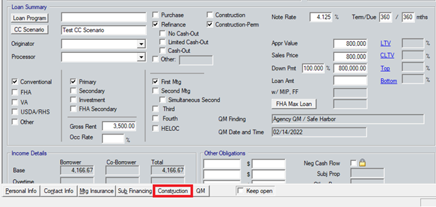 2013 Entering a Construction-to-Perm Loan with a Payoff